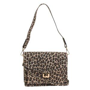 MARLON Made In Italy Suede Animalier Crossbody